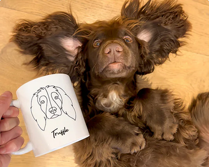 ☕️ Taza Personalizada Silueta Mascota 😻