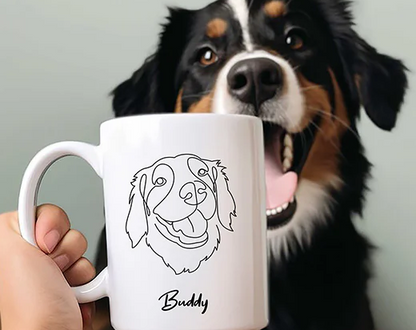 ☕️ Taza Personalizada Silueta Mascota 😻