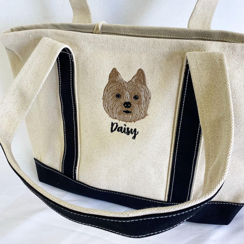 🐾 Tote Bag con bordado hiper-realista 🧵