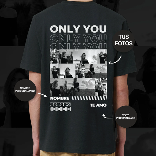 👕 Camisa Personalizada con Collage de Fotos y Texto