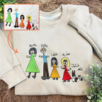 🧒 Dibujo infantil bordado 🧵